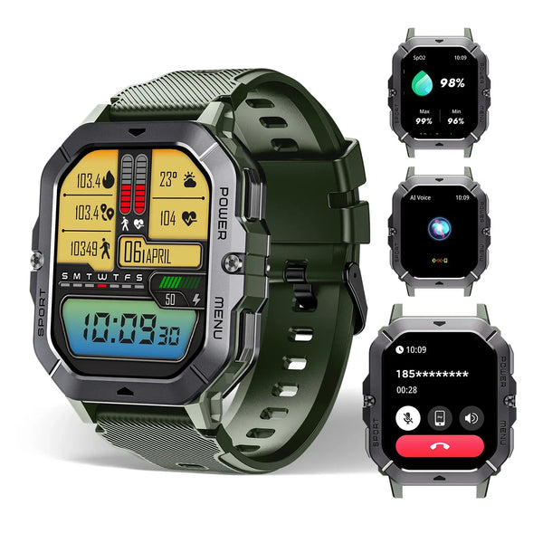 OUKITEL BT101 410mAh Battery Capacity 5ATM Waterproof Military Rugged Smart Watch